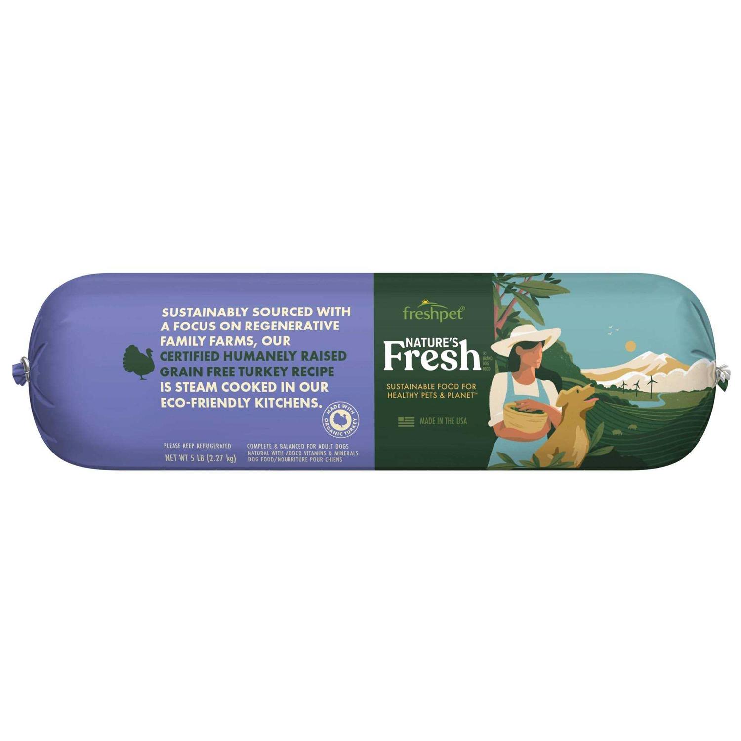 Freshpet Nature's Fresh Adult Grain Free Turkey Recipe Dog Food - Pet Supplies online store