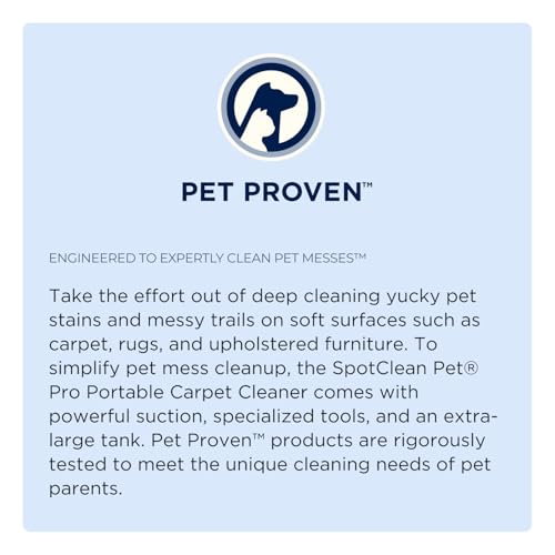 Bissell SpotClean Pet Pro Portable Carpet Cleaner, 2458