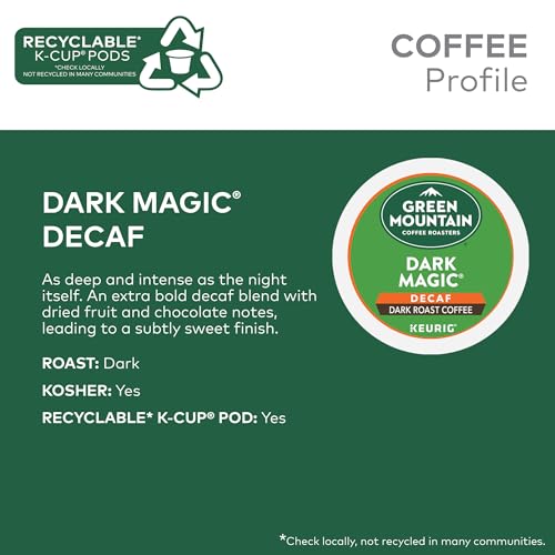 Green Mountain Coffee Roasters Dark Magic Keurig Single-Serve K-Cup Pods, Dark Roast Coffee, 72 Count