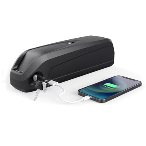 Ebike Battery, 48V 36V/20Ah 15Ah 13Ah Electric Bike Battery for 250-1500W Bike Motor, Led Indicator Light, USB Port, Safe Lock, with Safe and Fast 3A Charger (48V 13Ah)