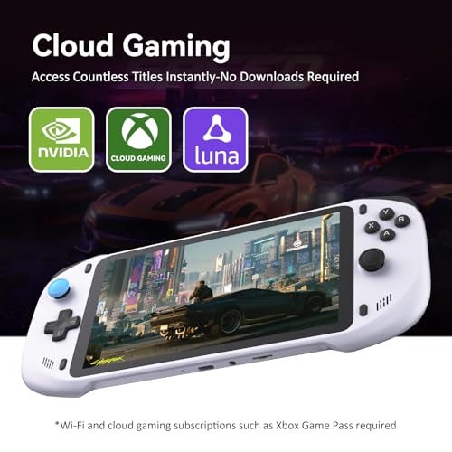 OnePro Cloud Handheld Portable Remote Play Gaming Console, For Xbox Cloud Gaming, NVIDIA GeForce NOW, Playstation, PC, Long-Battery Life, 7