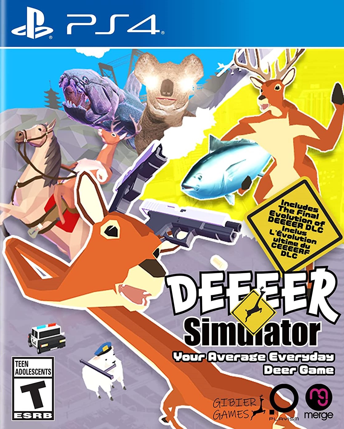 DEEEER Simulator: Your Average Everyday Deer Game, PlayStation 4, Merge Games, 8193355021440