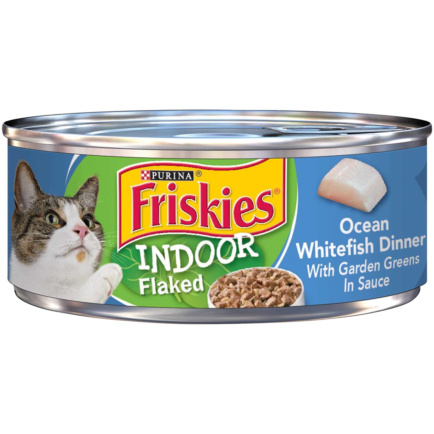 Friskies Indoor Flaked Ocean Whitefish Canned Cat Food - Pet Supplies online store