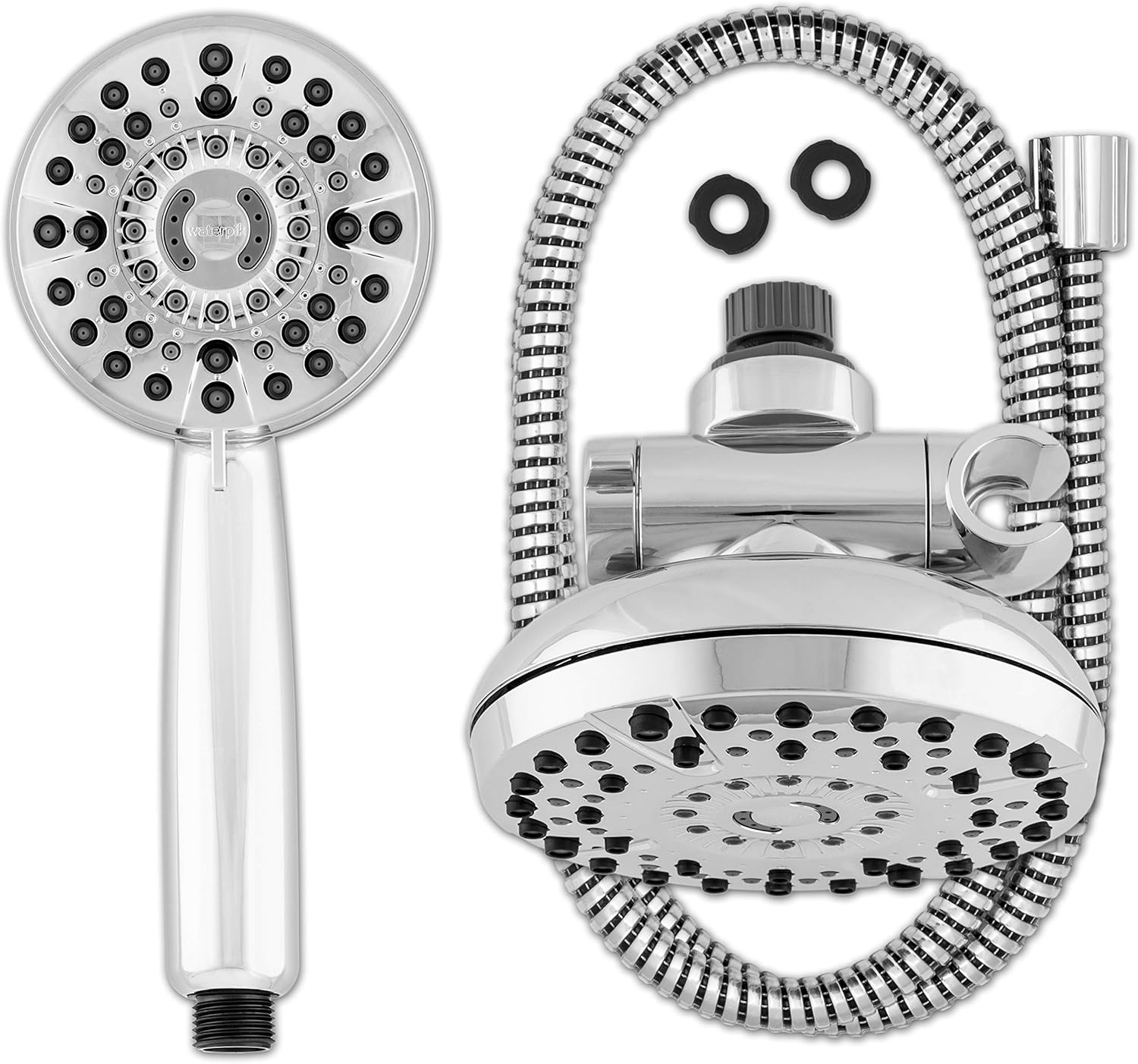 Waterpik Dual Shower Head System With PowerPulse Massage, Chrome (XHT-333E-763E) Pack of 2