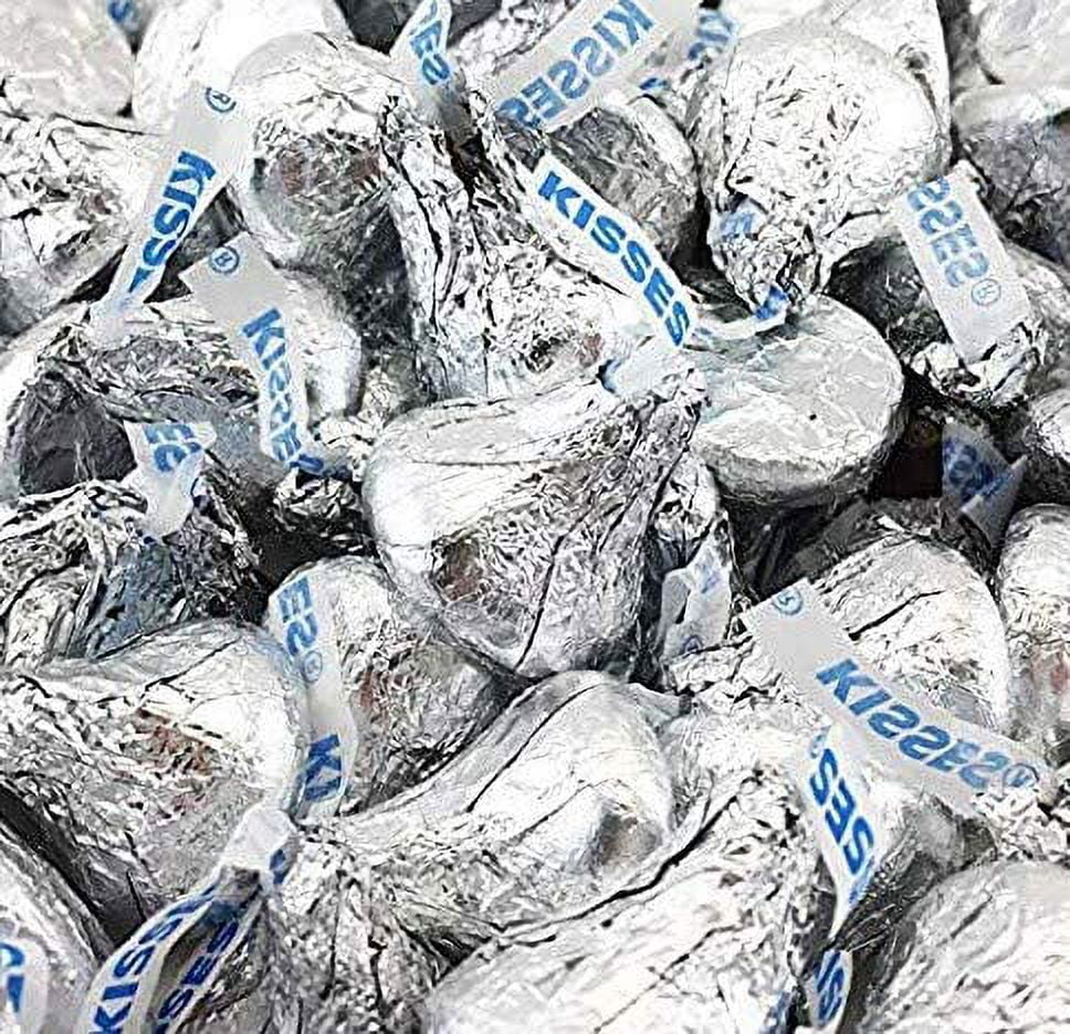 Hersheys Kisses, Milk Chocolate in Silver Foil (Pack of 6 Pounds)