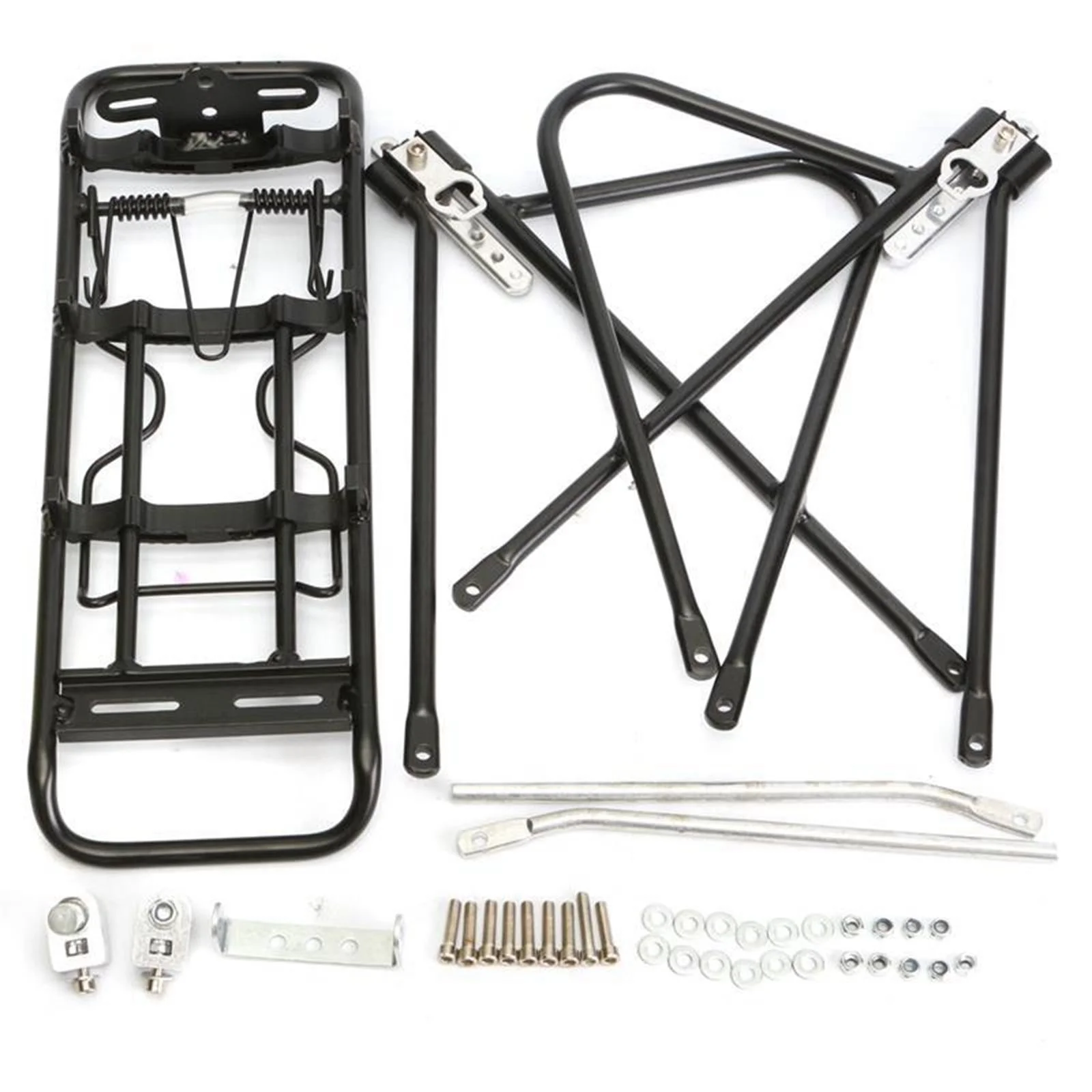 Rear Bike Rack Rack Carrier 55 lbs Capacity Easy to Install Mountain Road Bike Pannier Rack