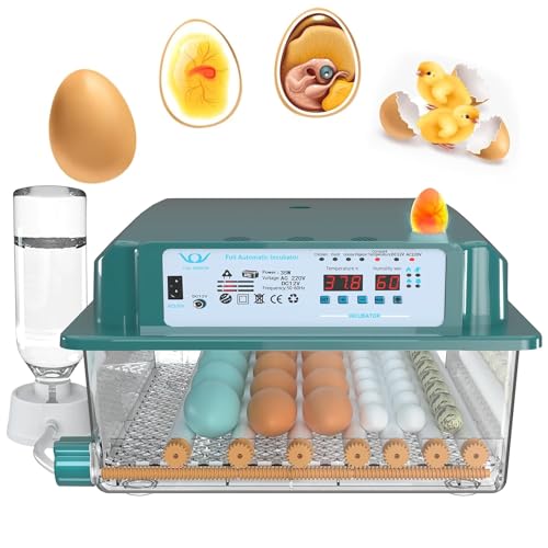 Choies 16 Egg Incubator,Incubators for Hatching Eggs,Automatic Egg Turning,Humidity Control,Automatic Water Adding,Incubator with Egg Candler,Quail Eggs Incubators for Hatching Chicken,Duck,Goose