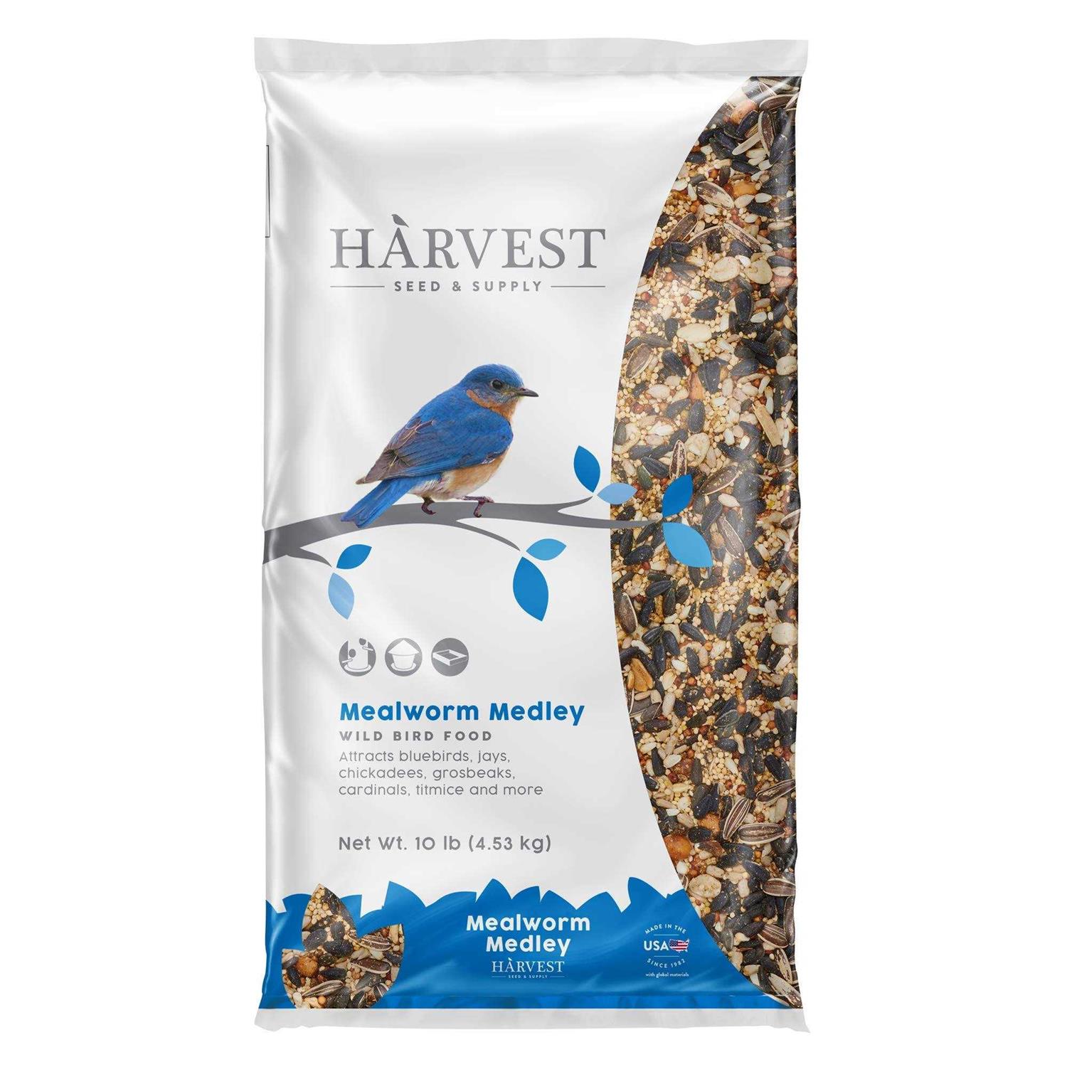 Harvest Seed & Supply Mealworm Medley Wild Bird Food, Blend - Pet Supplies online store