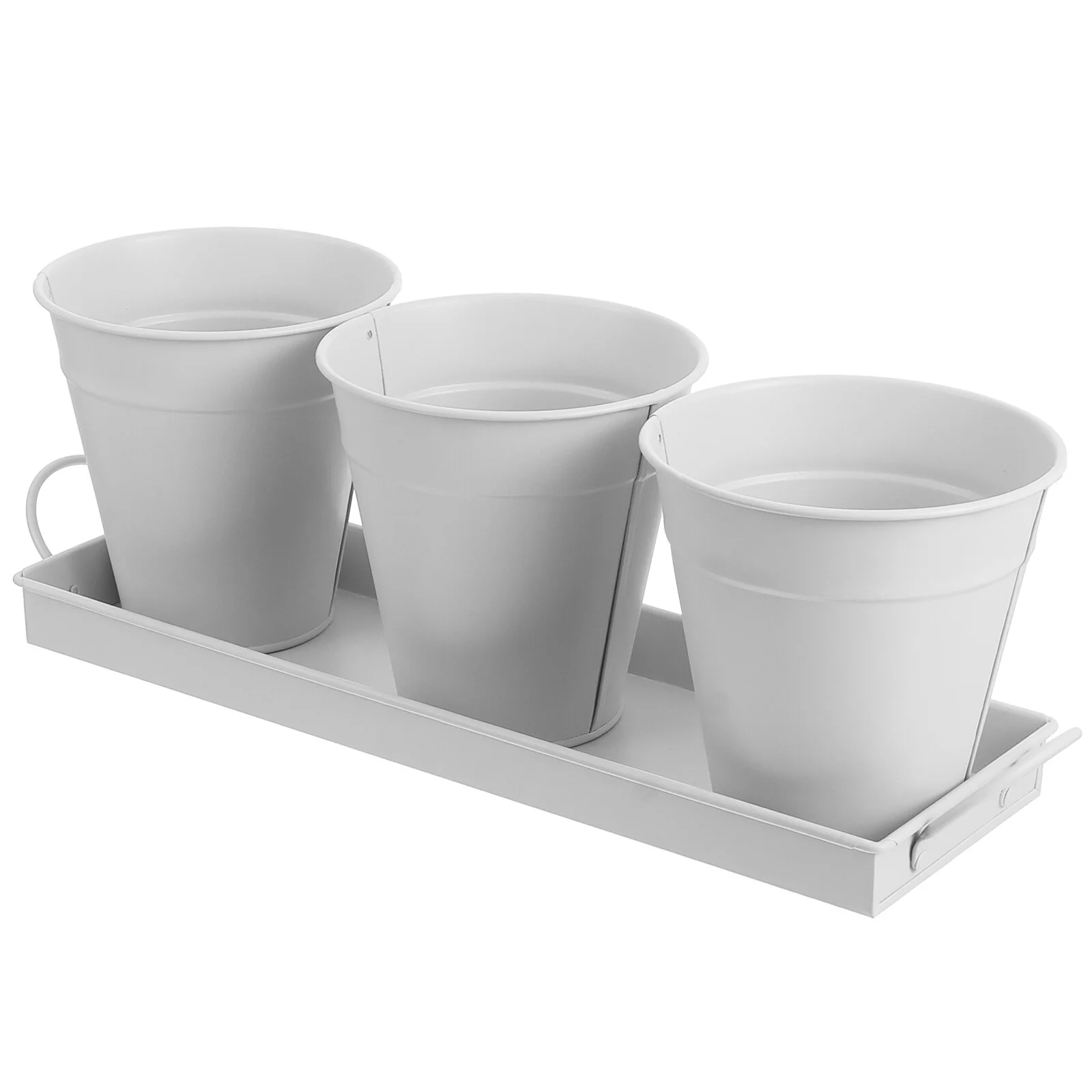 9 pcs Garden Flower Pot with 1pc Tray Succulents Utensil Holder