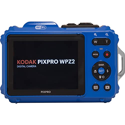 Kodak PIXPRO WPZ2 Digital Camera + Black Point & Shoot Case + 32GB microSDHC Card (Blue)