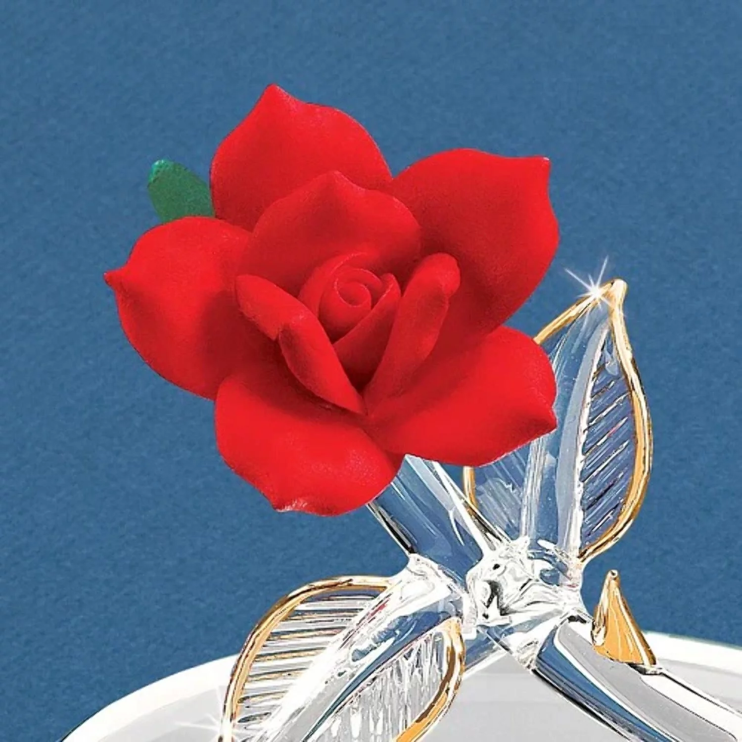 Glass Baron ~ Red Rose I Love You