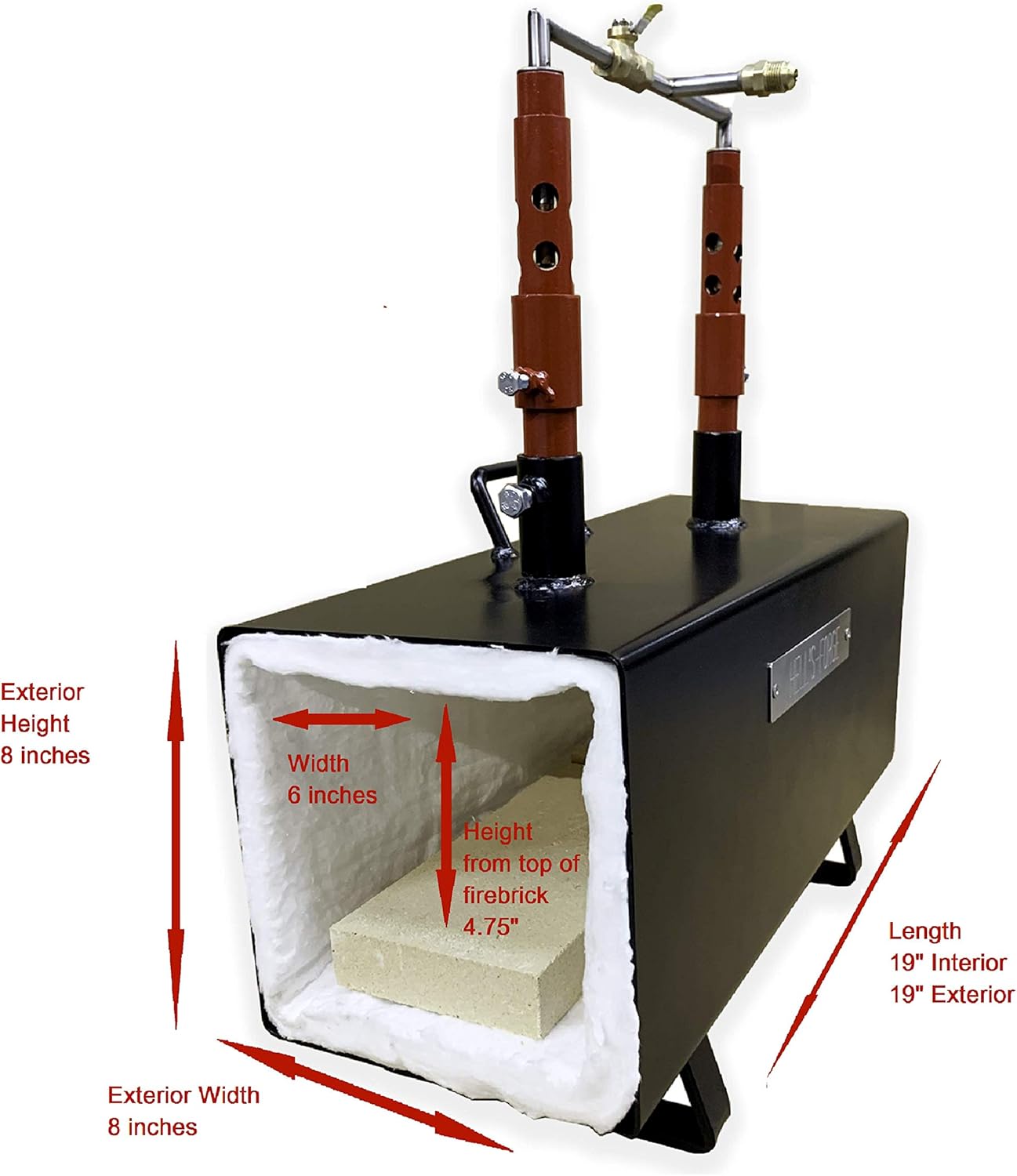 Hell's Forge MAX Propane Forge Double Burner Unit