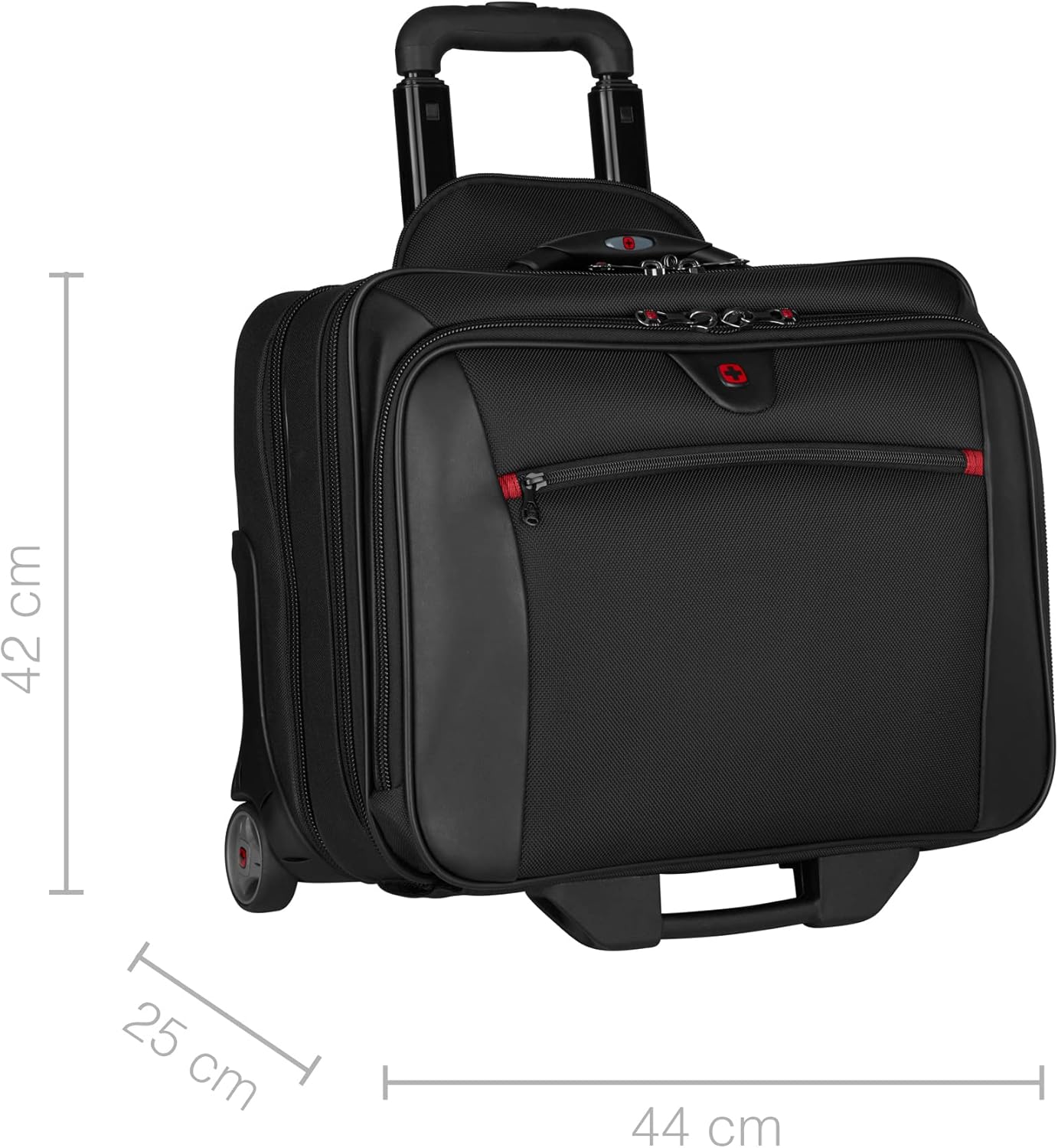 Wenger Patriot Rolling Case Blk Up To 17IN Laptop with notebook Case (WA-7953-02F00)