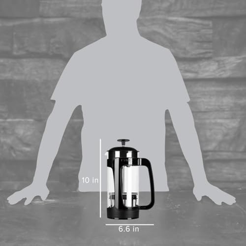 ESPRO - P3 French Press Coffee Maker – Patented Double Microfilter for Sludge and Grit Free Coffee, Black, 32 oz