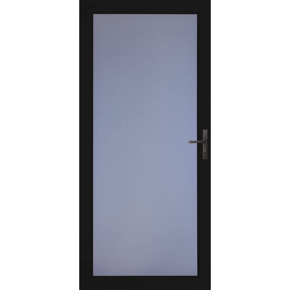 Larson Signature Classic 36-in x 81-in Black Full-view Aluminum Storm Door | 1490405257S