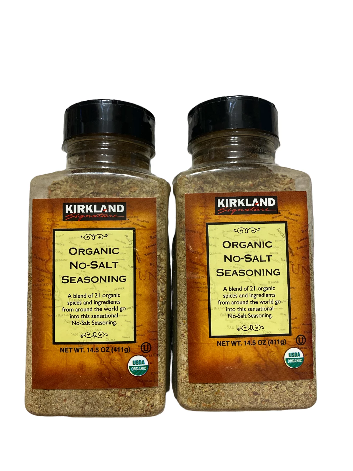 Kirkland Signature Organic No- Salt Seasoning, 14.5 Ounce, USA Organic Pack of 2