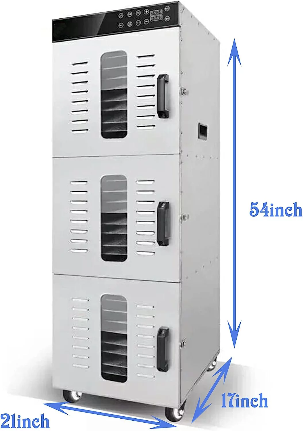 Cooler Depot Heavy Duty 30 tray Commercial Industrial Food Dehydrator 208-240v DR30WM Fruit & Vegetable Drying Machine Pet Food Dryer SS