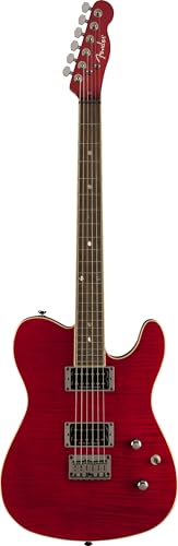 Fender Custom Telecaster FMT HH Electric Guitar, Features Seymour Duncan '59/Pearly Gates Humbuckers with Coil Tap, with 2-Year Warranty, Black Cherry Burst