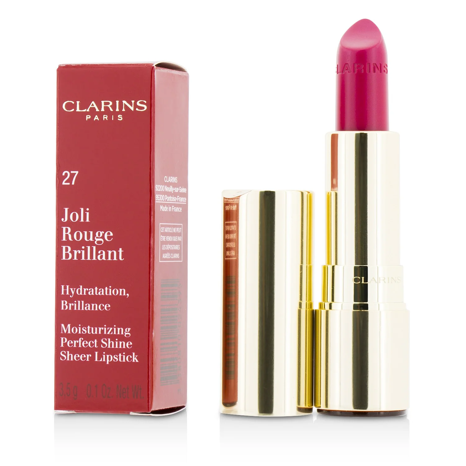 Clarins Joli Rouge Brillant (Moisturizing Perfect Shine Sheer Lipstick) - # 32 Pink Cranberry  3.5g/0.1oz
