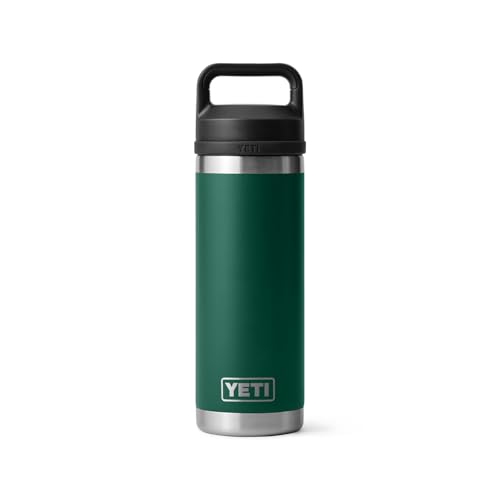 YETI Rambler 18 oz Bottle, Vacuum Insulated, Stainless Steel with Chug Cap, Sandstone Pink