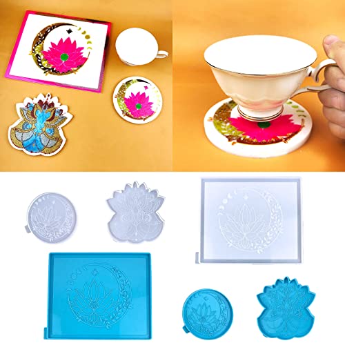Crystal Epoxy Silicone Tray Molds Table Decorative Mold Resin Placemat