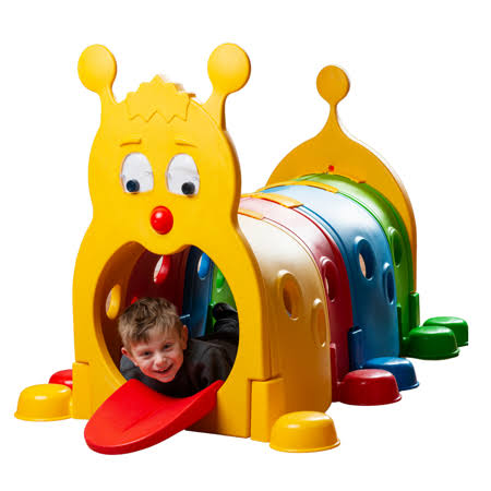 Bintiva Caterpillar Tunnel for Kids - Climb and Crawl Daycare Play Equipment - Durable, and Safe Play Structure for Children