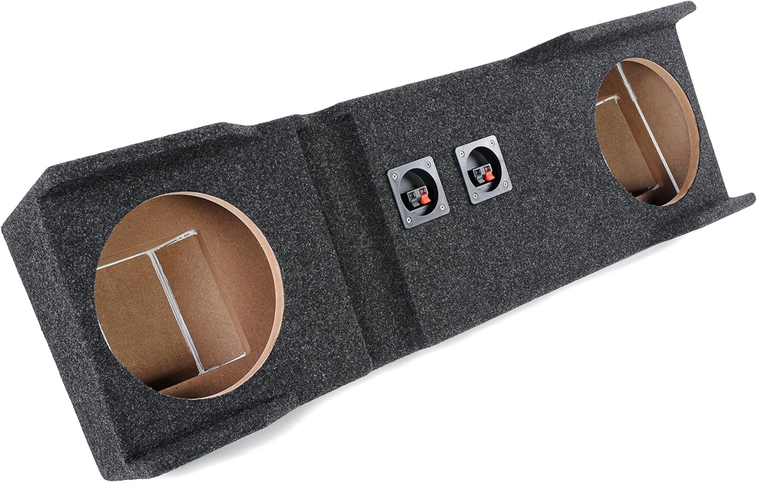 Bbox Dual 10 Inch Subwoofer Sealed Enclosure - Fits 1999-2006 Chevrolet/GMC Crew Cab - Heavy Duty Car Subwoofer Boxes & Enclosures - Subwoofer Box Improves Audio Quality, Sound and Bass - Charcoal