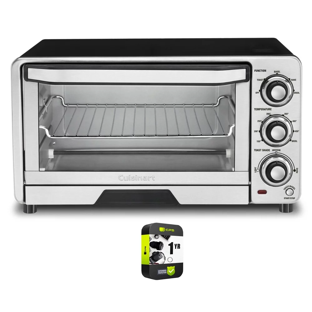 Cuisinart TOB-40N Custom Classic Toaster Oven Broiler Bundle with 1 Year Extended Protection Plan