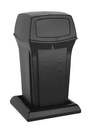 Rubbermaid Commercial Ranger Trash Can, 35 Gallon, Black, FG843088BLA