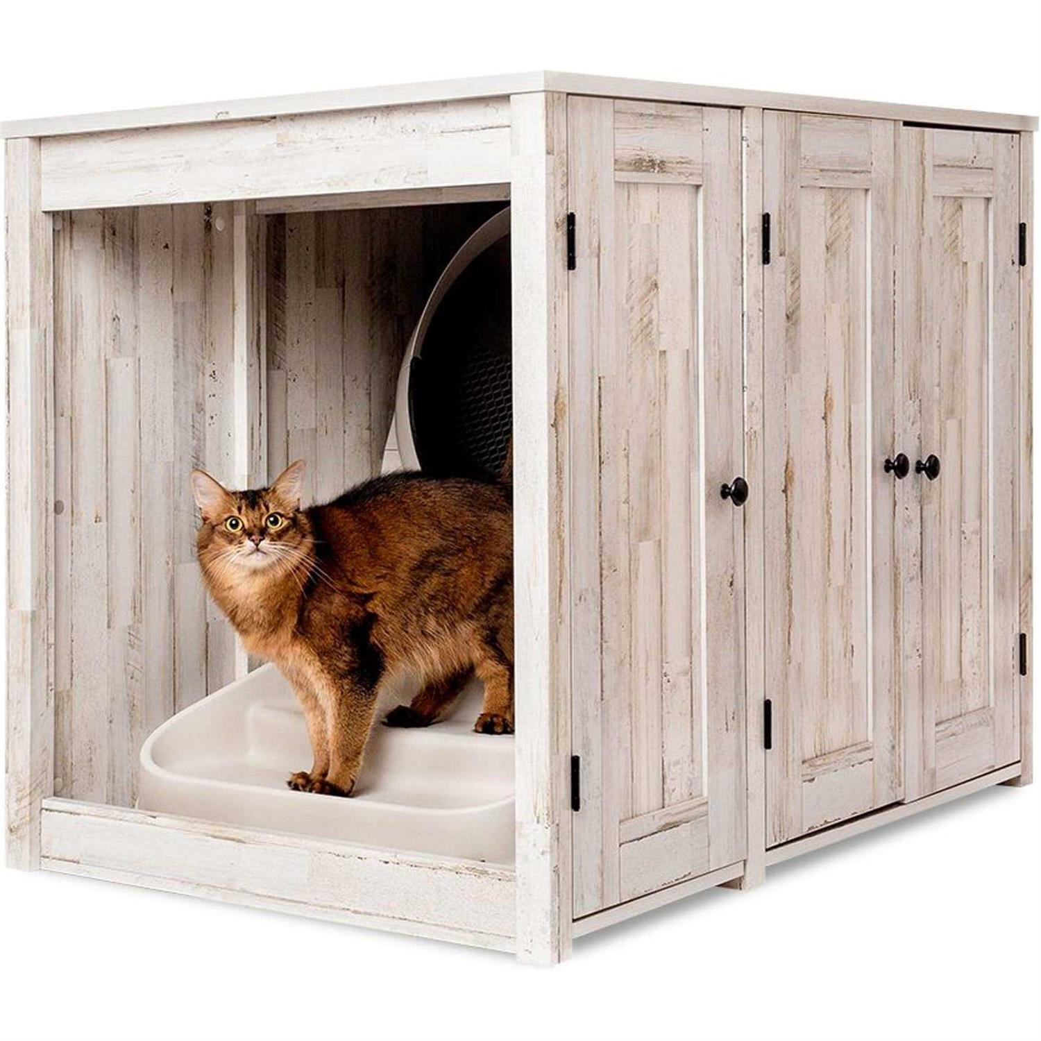 Whisker Litter-Robot Cat Litter Box Credenza Cat Cabinet - Pet Supplies online store
