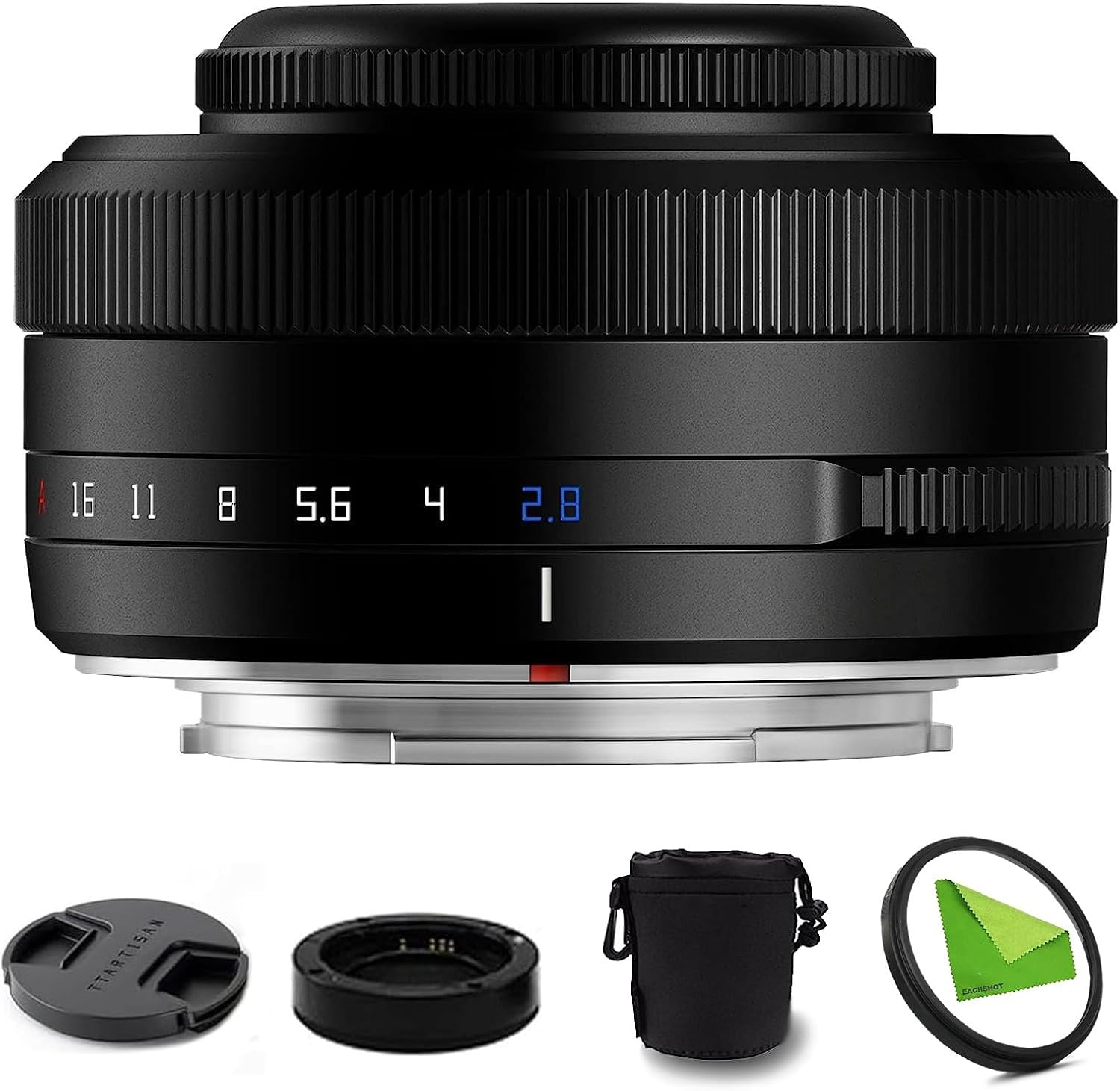 TTArtisan AF 27mm F2.8 f/2.8 XF-Mount APS-C Auto Focus STM Lens for Fujifilm Fuji X-Mount Cameras X-T10 X-T2 X-T20 X-T30 X-T3 X-T4 X-T5 X-T100 X-T200 X-T30 X-PR01 X-PR02 X-PR03 X-E4 -Black