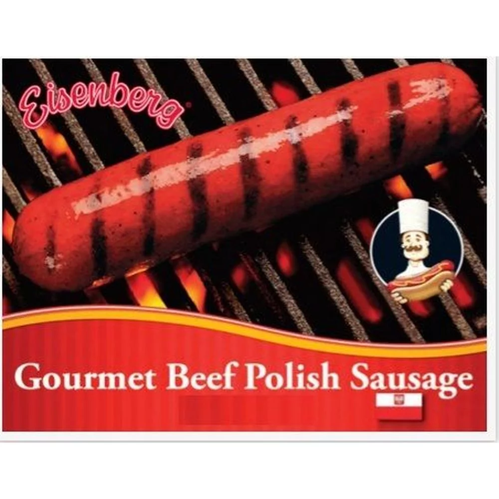 Eisenberg 5:1 Gourmet Beef Polish Sausage, 5 Pound -- 2 per case.