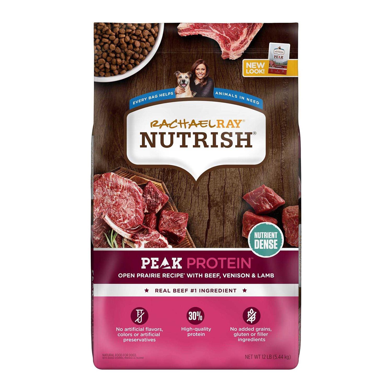 Rachael Ray Nutrish Peak Natural Dry Dog Food Open Prairie Recipe with Beef - Pet Supplies online store
