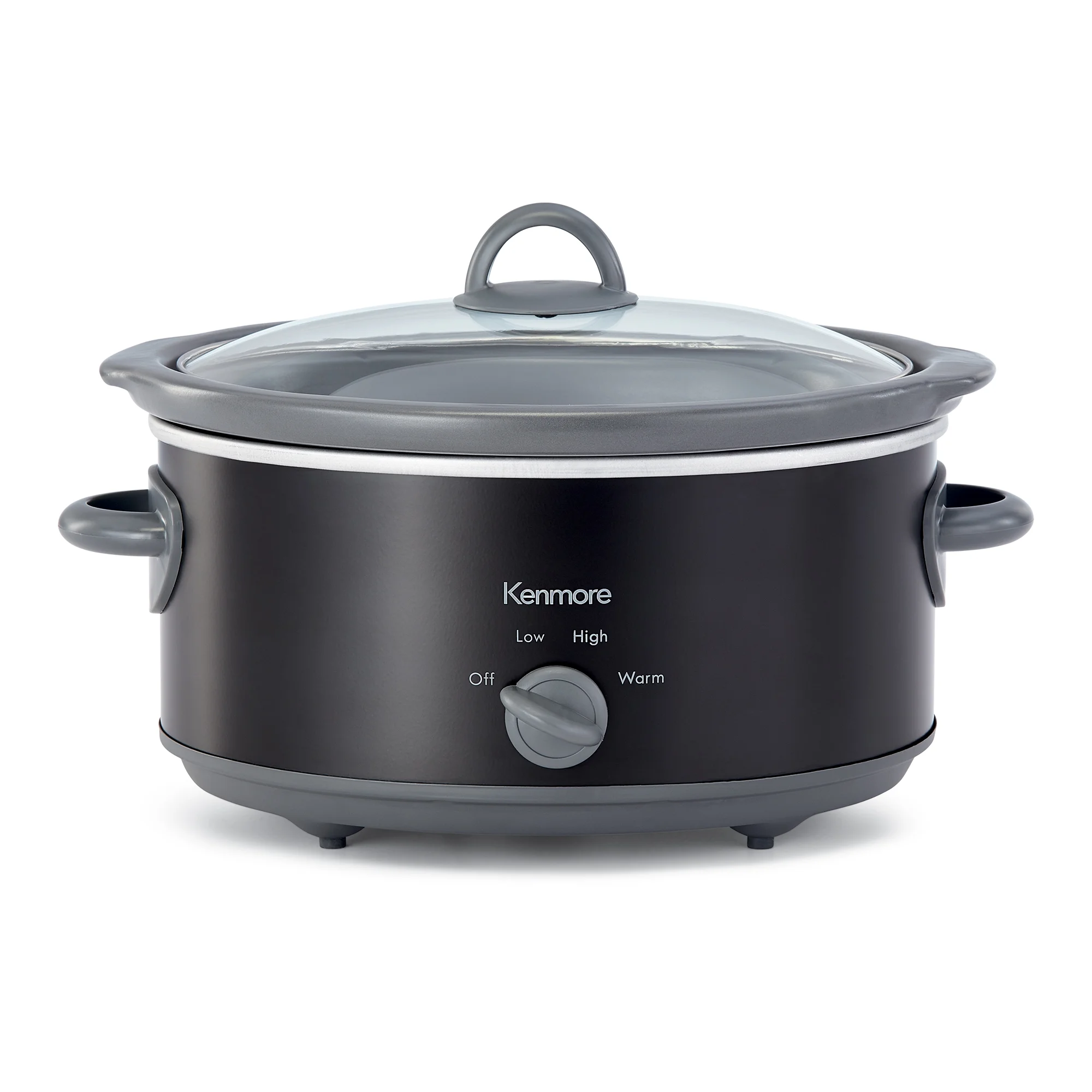 Kenmore Slow Cooker, 5 qt (4.7L), Easy to Use, Dial Control, Black