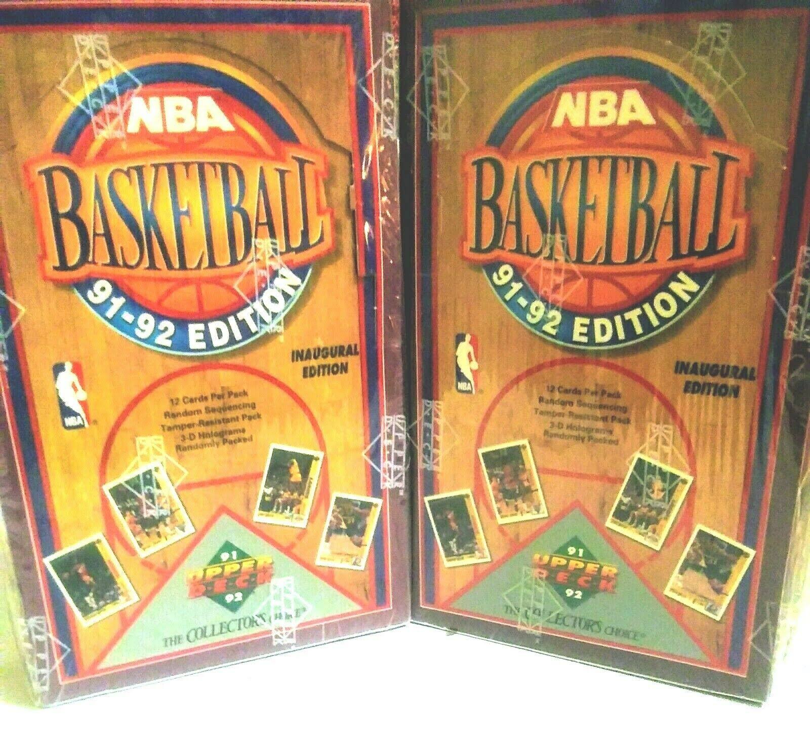 91-92 Upper Deck Basketball Factory Sealed Box Inaugural Edition