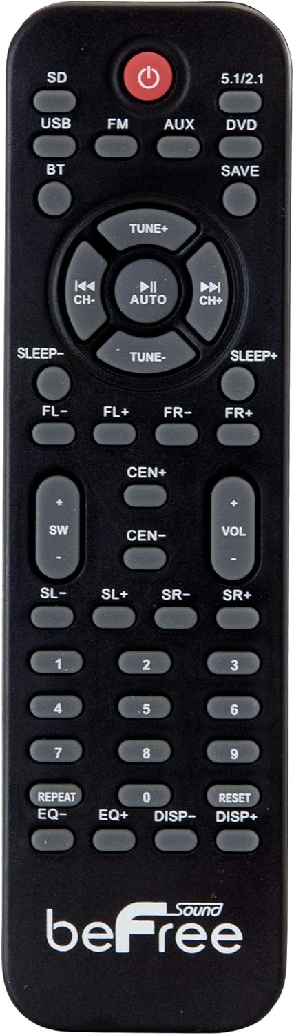 beFree Sound BFS-500 5.1 Channel Surround Sound Bluetooth Speaker System- Blue