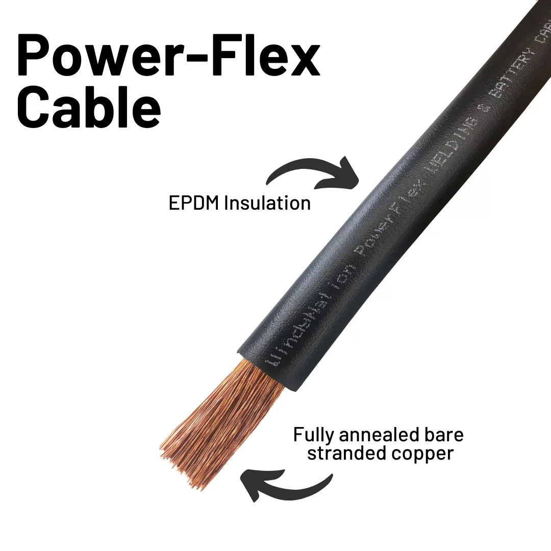 6-Gauge 25 ft. Black Welding Cable