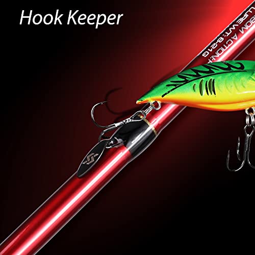 Sougayilang Fishing Rod and Reel Combo, Medium Fishing Pole with Spinning Reel, Baitcaster Combo, SuperPolymer Handle