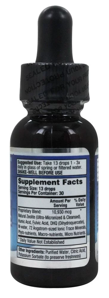 Liquid Zeolite - Ultra Liquid Zeolite - 1 fl. oz. - Radiant Selections