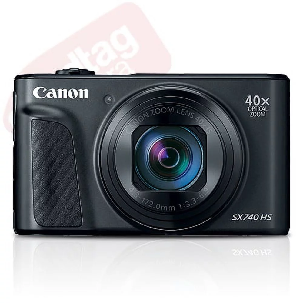 Canon PowerShot SX740 HS 20.3MP 4K Digital Camera 40x Optical Zoom Wi-Fi Black - Radiant Selections