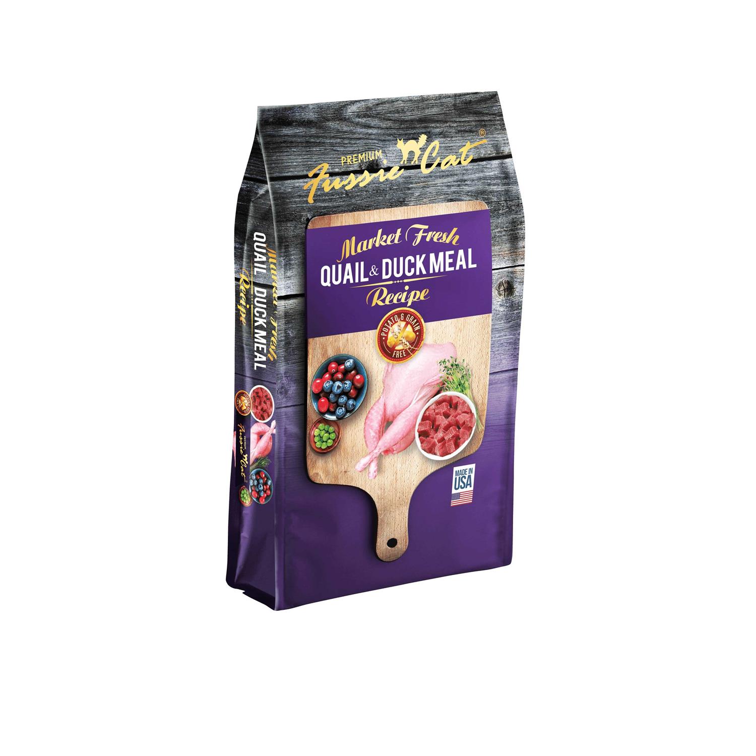 Fussie Cat Market Fresh Quail & Duck Meal Dry Cat Food - Pet Supplies online store