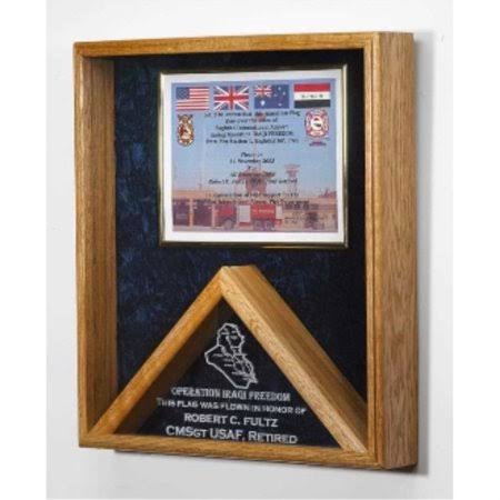 Flag and Certificate Case and Flag Frame