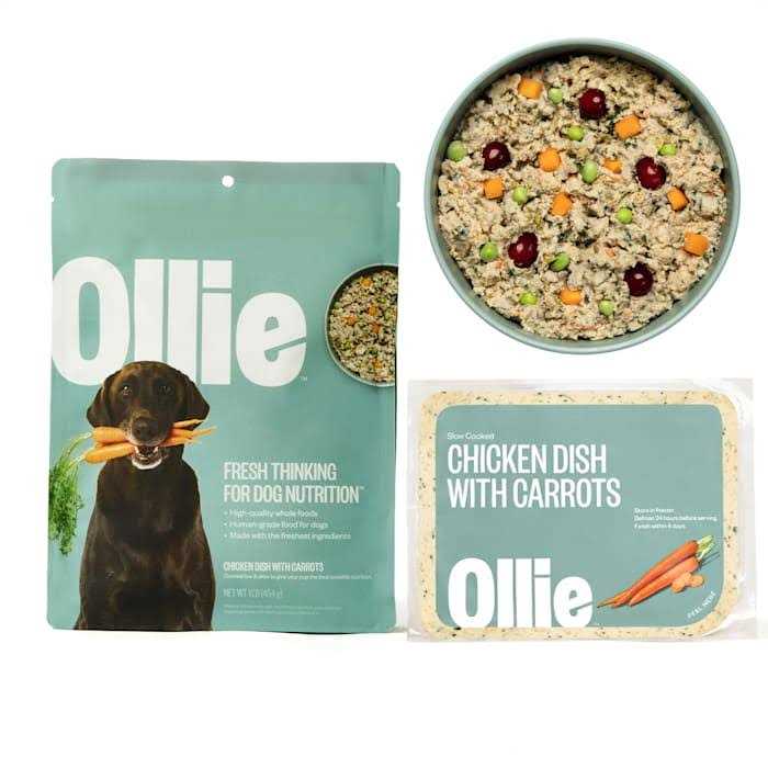 Ollie Chicken Dish with Carrots Fresh Frozen Dog Food - Pet Supplies online store