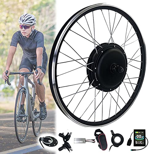 Electric Bike Conversion Kit, Rear Wheel 48V 1000W 1500W Ebike Conversion Kit, Electric Bicycle Hub Motor Kit with Intelligent Dual Mode Controller and PAS System for Mountain Bike,48V1000W-700c