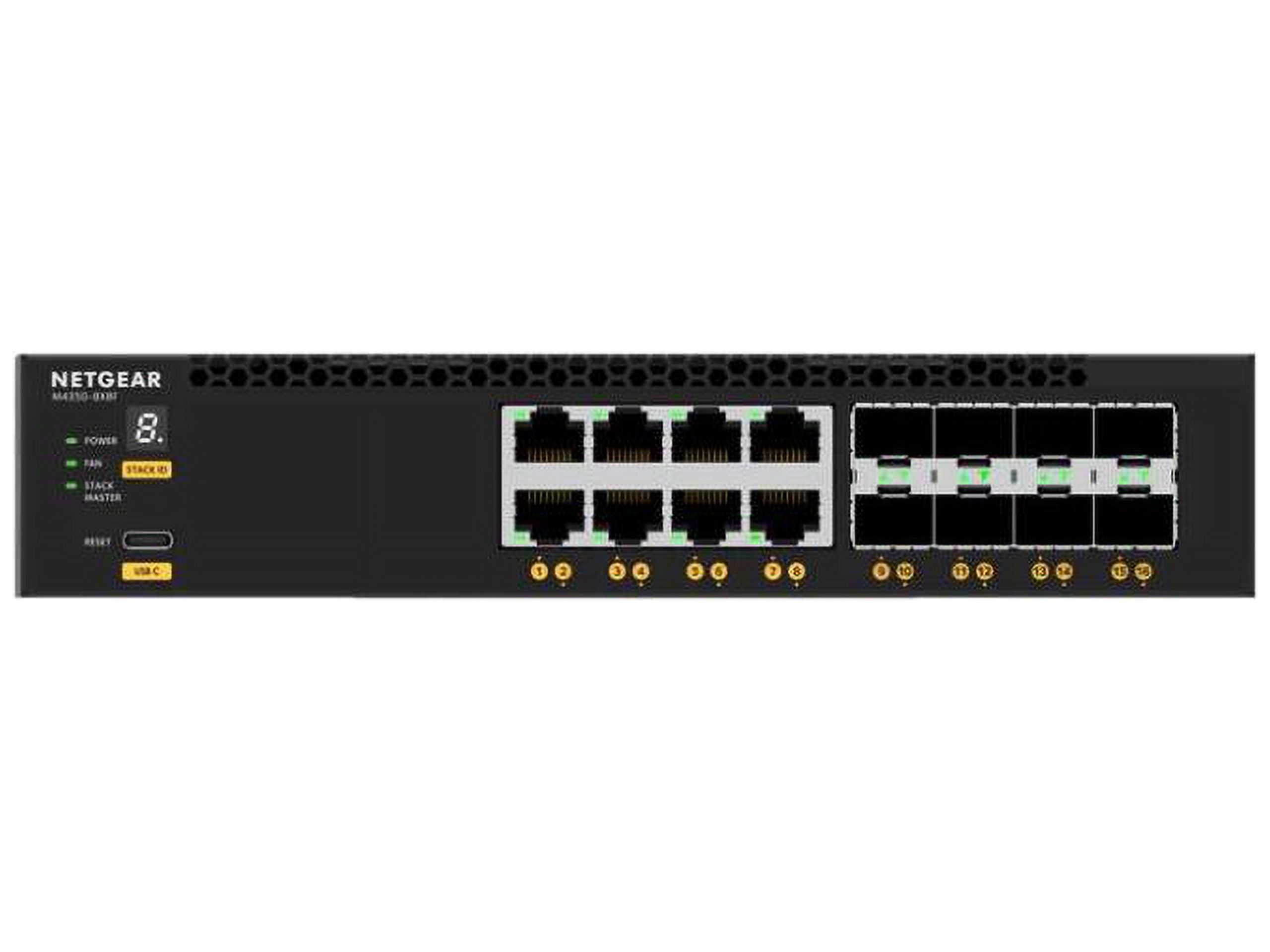 NETGEAR M4350 XSM4316 16-Port 8x10G/Multi-Gig and 8xSFP+ Desktop Managed Switch