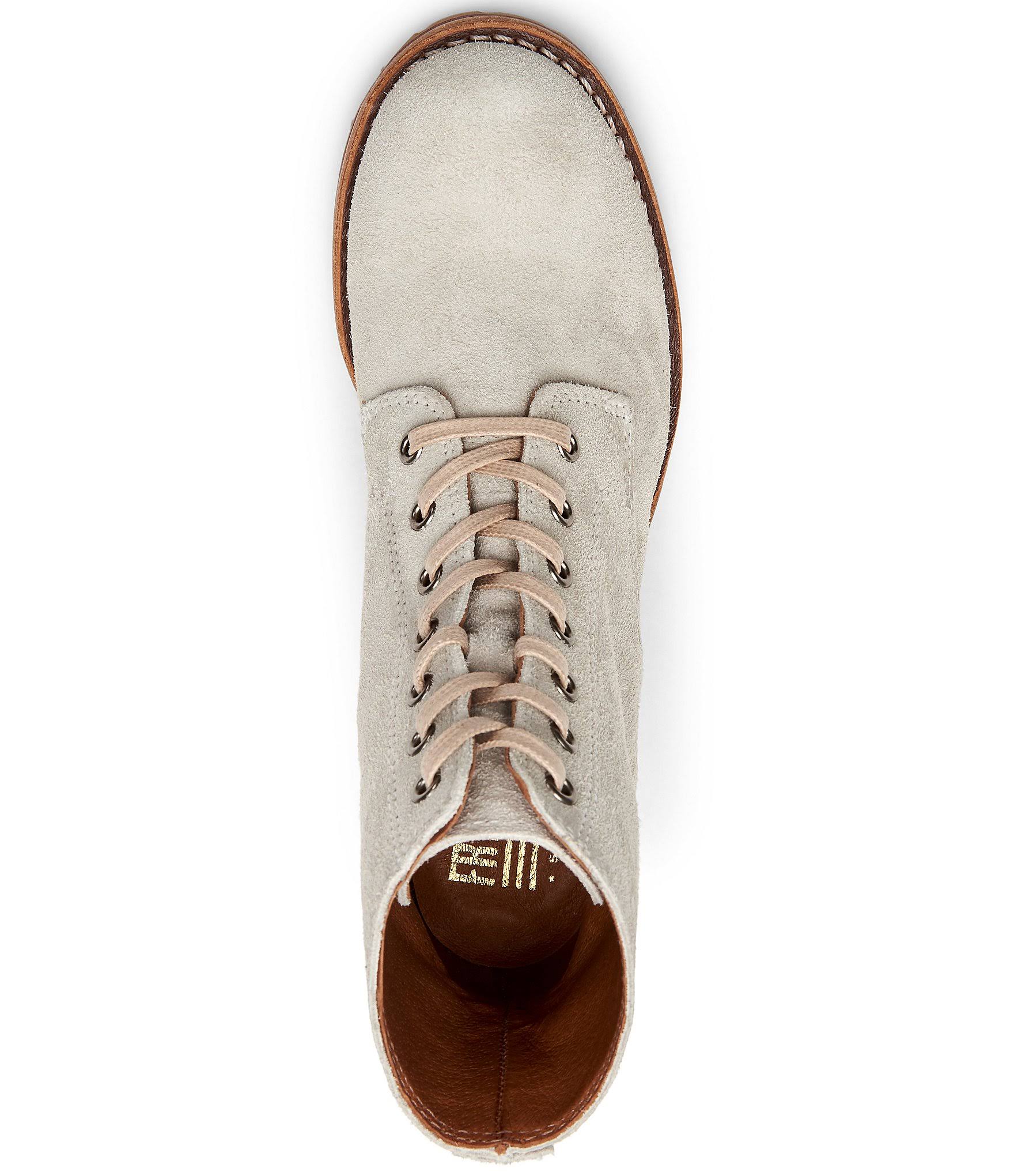 Frye | Sabrina 6g Lace Up | 9 US | White Sky