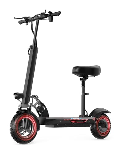 Electric Scooter Adults, 1500W Peak Motor, 45 Miles Range Electric Scooter with Seat, 30MPH Top Speed, 10