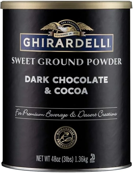 Ghirardelli Dark Chocolate & Cocoa - Sweet Ground Powder, 3 lb
