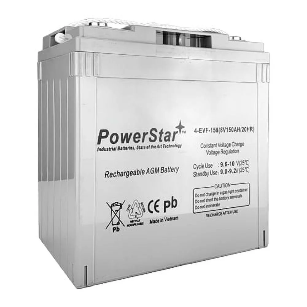 PowerStar Battery for Trojan T-875 GC8 8V 150Ah Deep Cycle Flooded Lead Acid Battery - Curated Treasures Market
