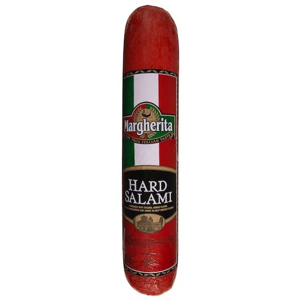 Margherita Hard Salami, 6.7 Pound -- 3 per Case.